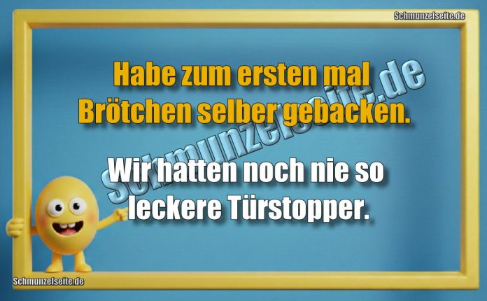 Habe zum ersten mal Brötchen selber gebacken. Wir hatten noch nie so leckere Türstopper.
