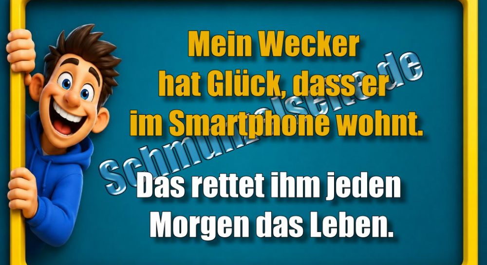Mein Wecker hat Glück, dass er im Smartphone wohnt. Das rettet ihm jeden Morgen das Leben.