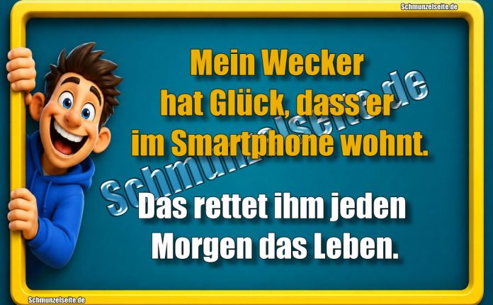 Mein Wecker hat Glück, dass er im Smartphone wohnt. Das rettet ihm jeden Morgen das Leben.