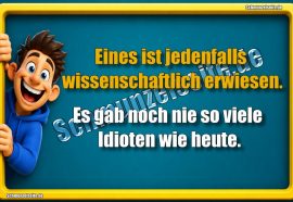 So viele Idioten