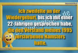 Ich zweifelte an der Wiedergeburt, bis ich mit einer 22-Jährigen gesprochen habe, die den Verstand meines 1995 verstorbenen Hamsters hatte.