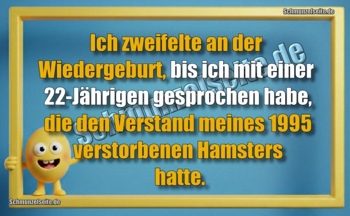 Ich zweifelte an der Wiedergeburt, bis ich mit einer 22-Jährigen gesprochen habe, die den Verstand meines 1995 verstorbenen Hamsters hatte.