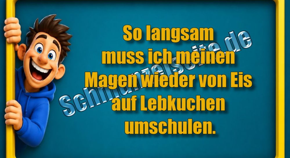 So langsam muss ich meinen Magen wieder von Eis auf Lebkuchen umschulen.