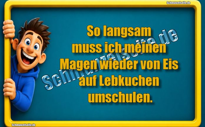 So langsam muss ich meinen Magen wieder von Eis auf Lebkuchen umschulen.