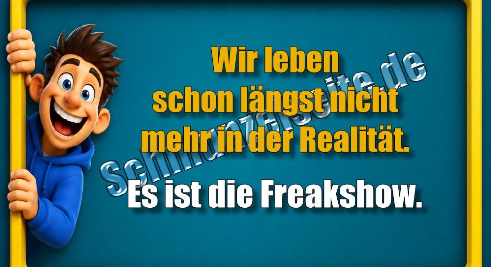 Wir leben schon längst nicht mehr in der Realität. Es ist die Freakshow.