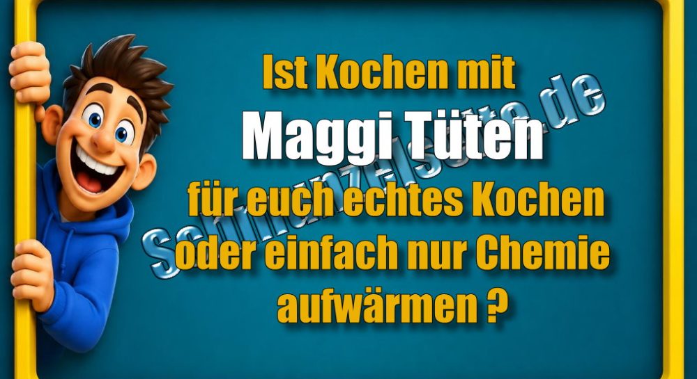 Ist Kochen mit Maggi Tüten für euch echtes Kochen oder einfach nur Chemie aufwärmen?