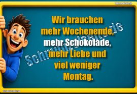 Mehr Schokolade